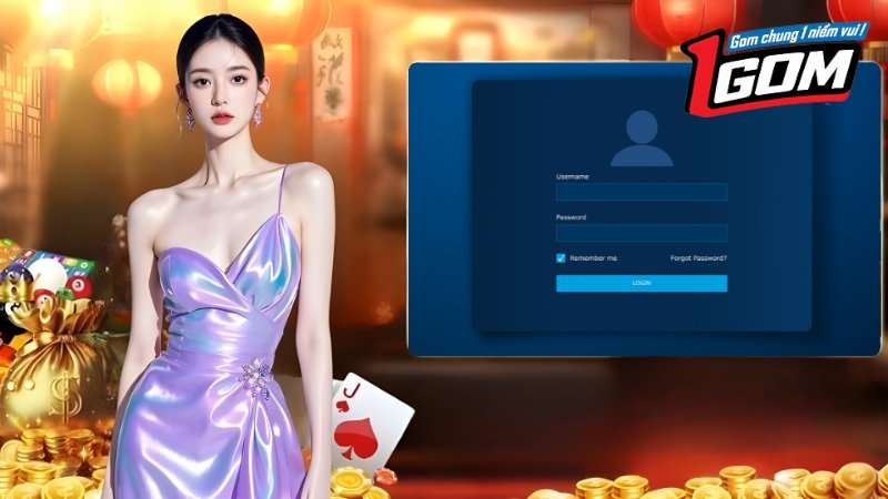 Thao tác đăng nhập 1Gom đơn giản chỉ mất chưa đến 1 phút